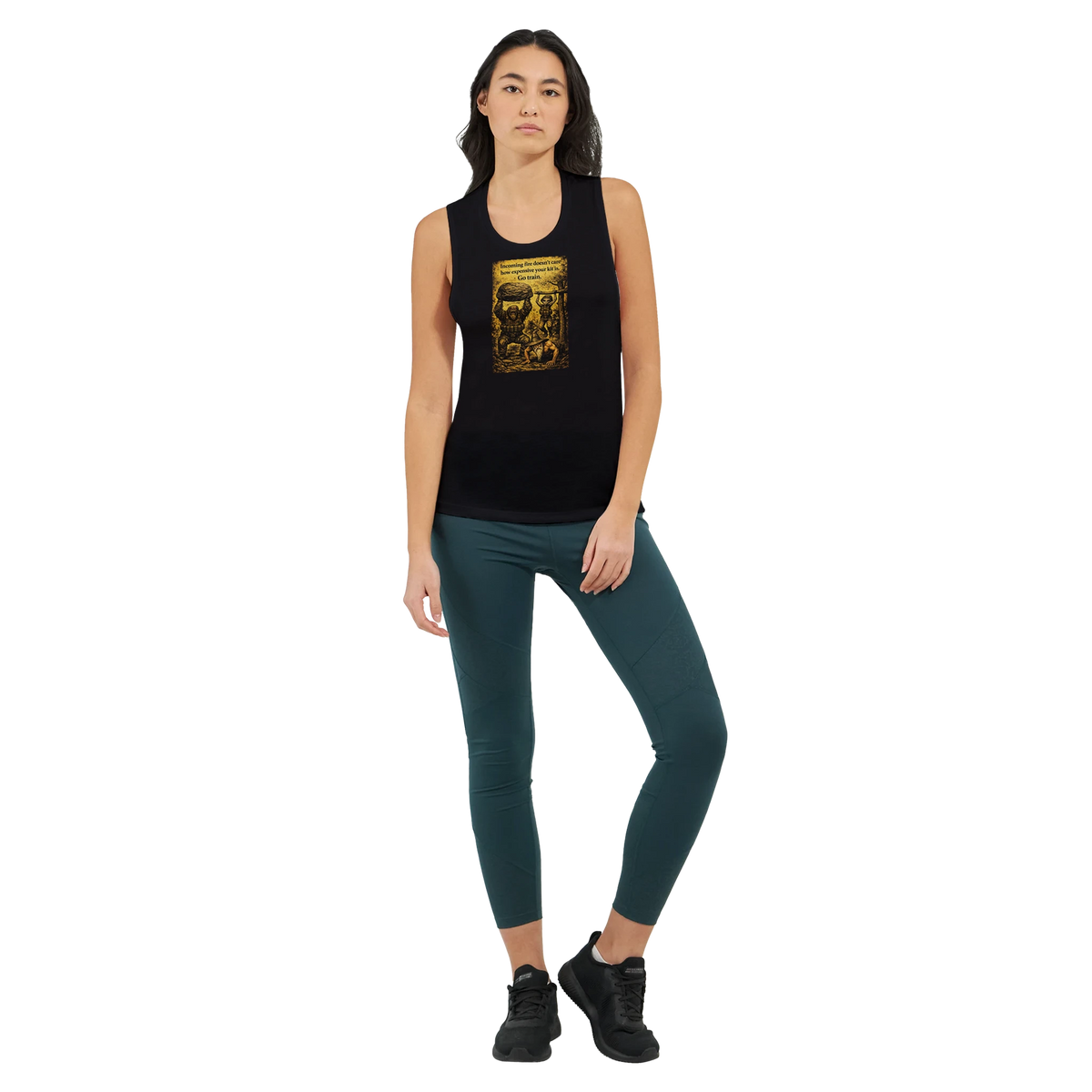 Train Hard Hex Harder women's tank top, Appalachian Wizard Gang design