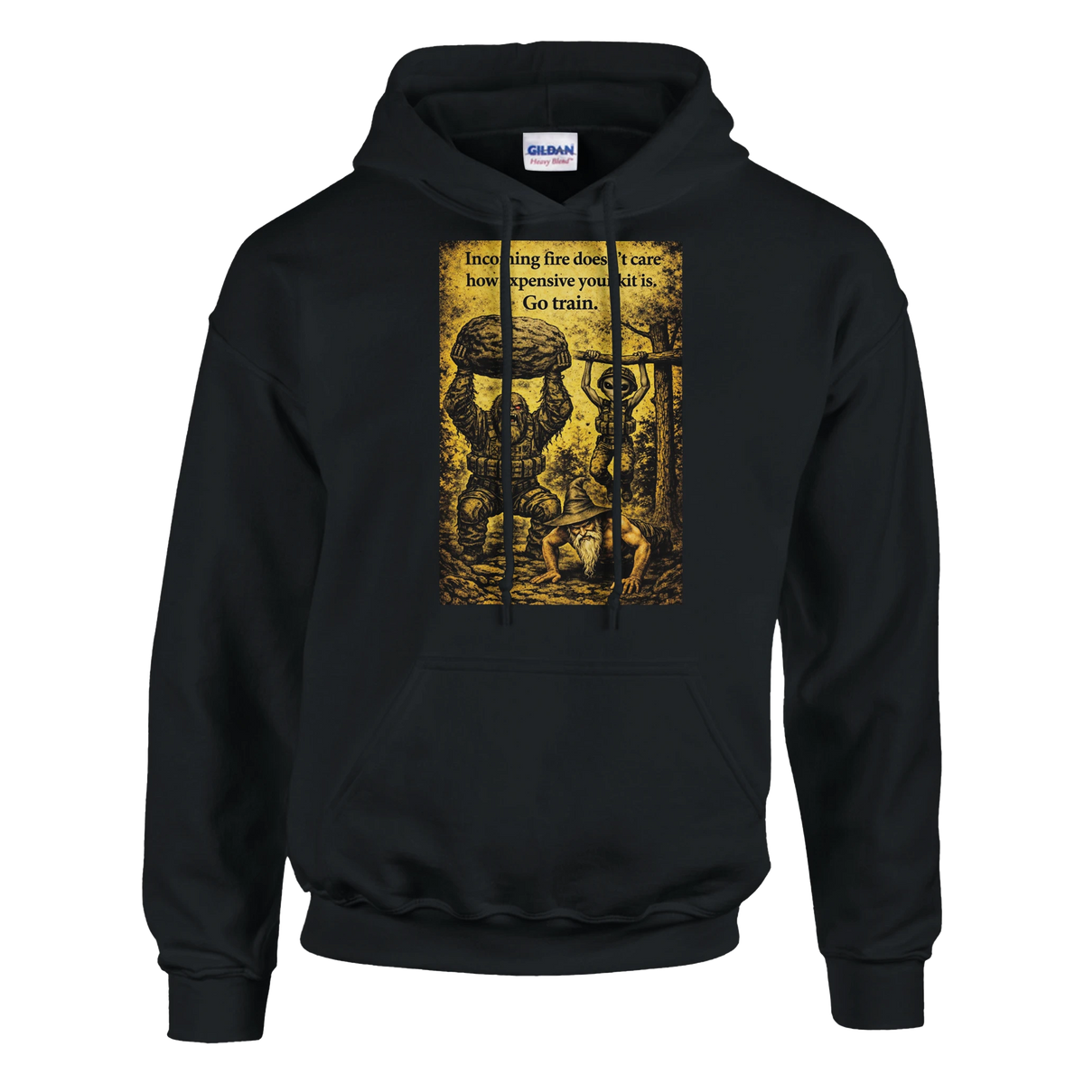 Train Hard Hex Harder pullover hoodie, Appalachian Wizard Gang design